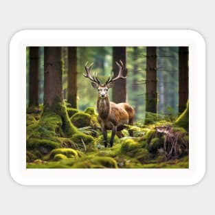 Stag Deer Animal Nature Majestic Wild Sticker